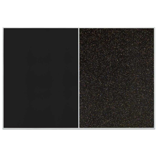 Sliding Door Indoor Enclosed Corkboard, 9